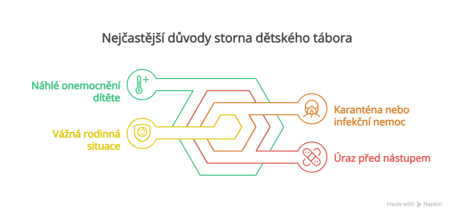 Nejčastější důvody storna dětského tábora - visual selection (1) Nejčastější důvody storna dětského tábora - visual selection (1)